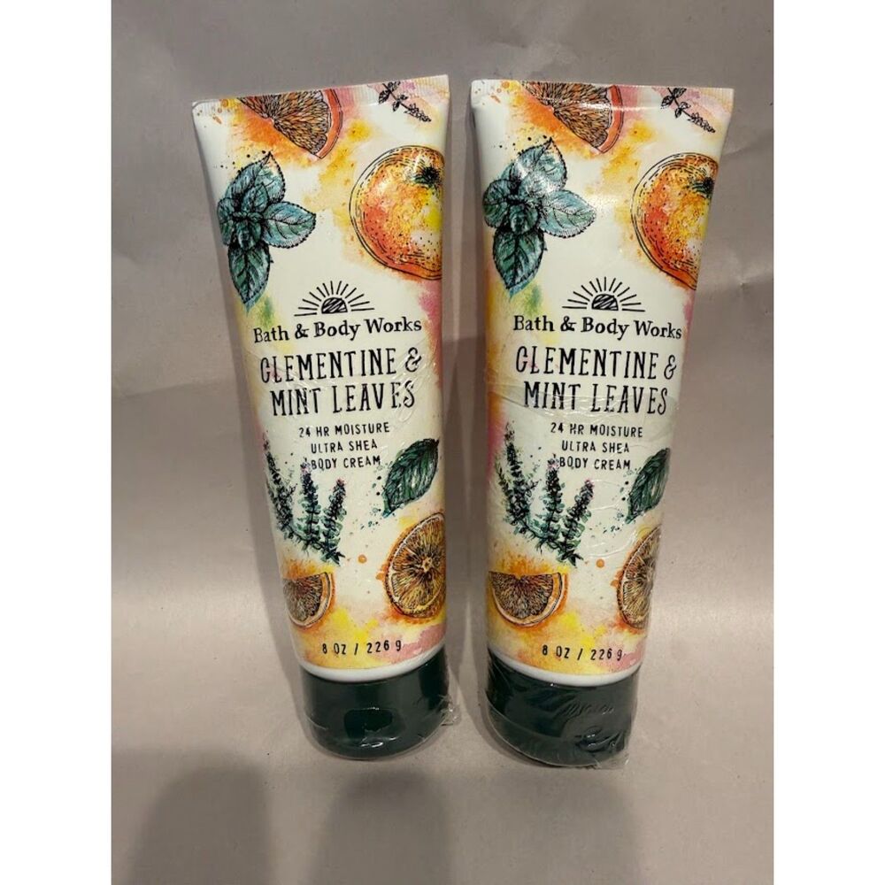 Bath & Body Works Clementine & Mint Leaves 24Hour Moisture Ultra Shea Body Cream
